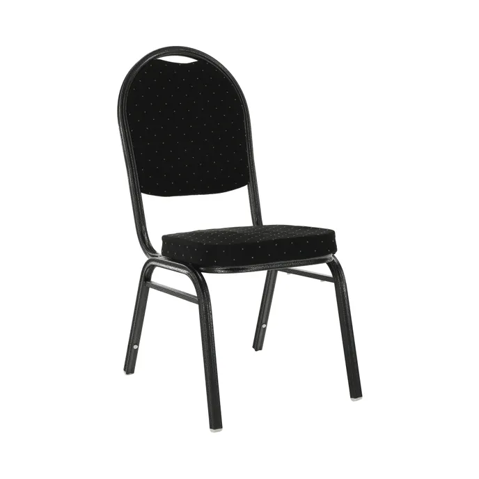 Stohovateľná stolička JEFF 2 NEW čierna